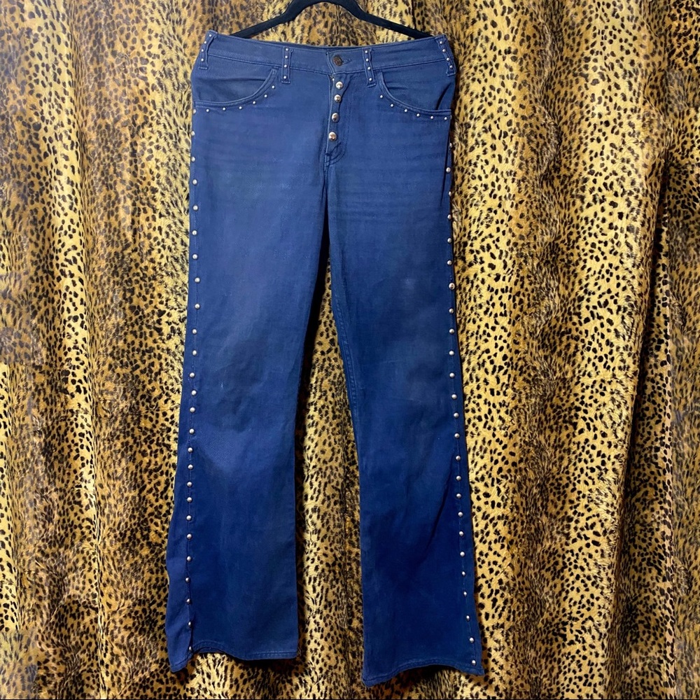 Vintage Custom Studded Levi Bellbottom Jeans